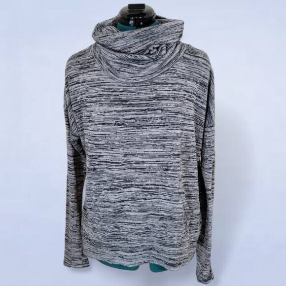 Bench Heathered Gray Cowl Neck Sweater - Size Extra Large - Picture 2 of 8